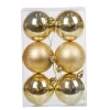 Boule de Noël dorée x 6