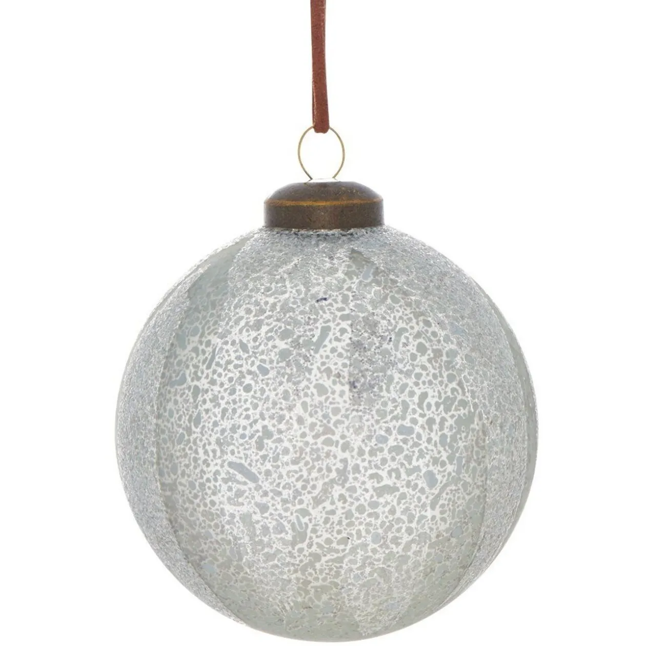 Boule de Noël effet givré