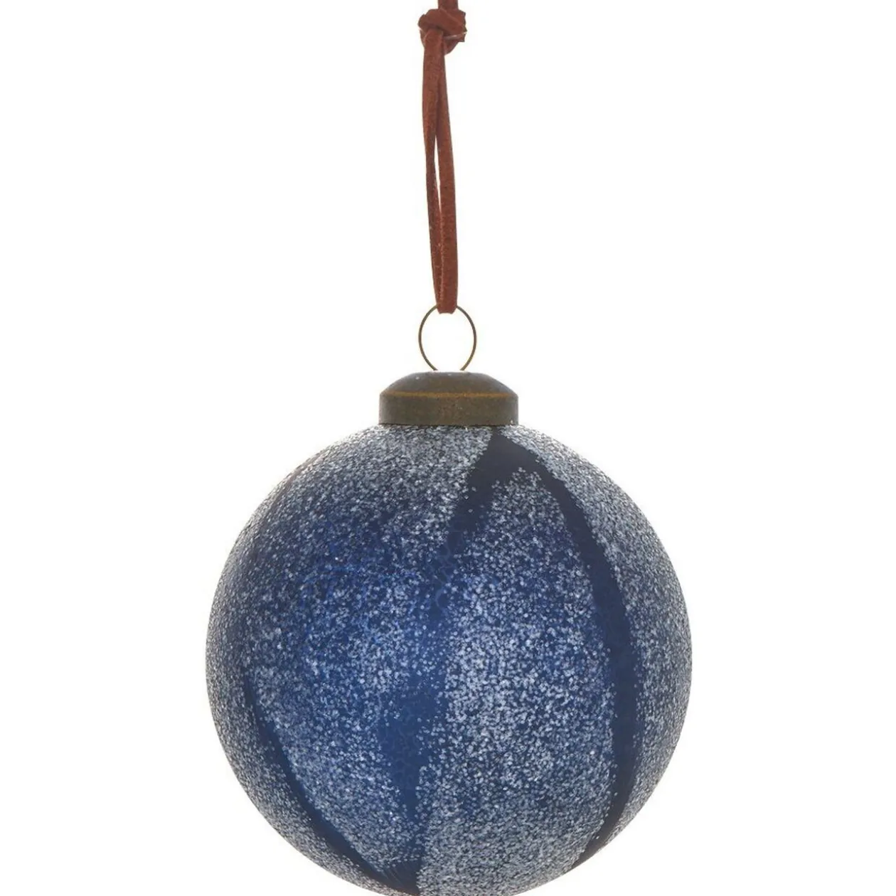 Boule de Noël effet givré