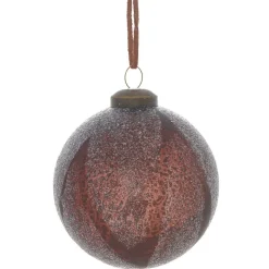 Boule de Noël effet givré