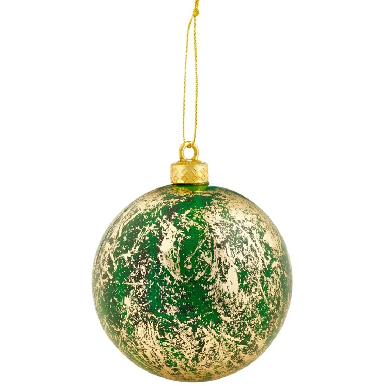 Boule de Noël effet patiné