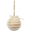 Boule de Noël en jute Ø8cm