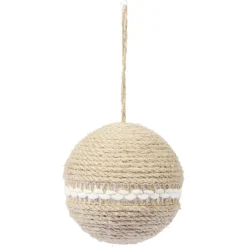 Boule de Noël en jute Ø8cm
