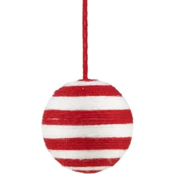 Boule de Noël en laine et coton