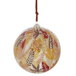 Boule de Noël en mousse design champêtre multicolore