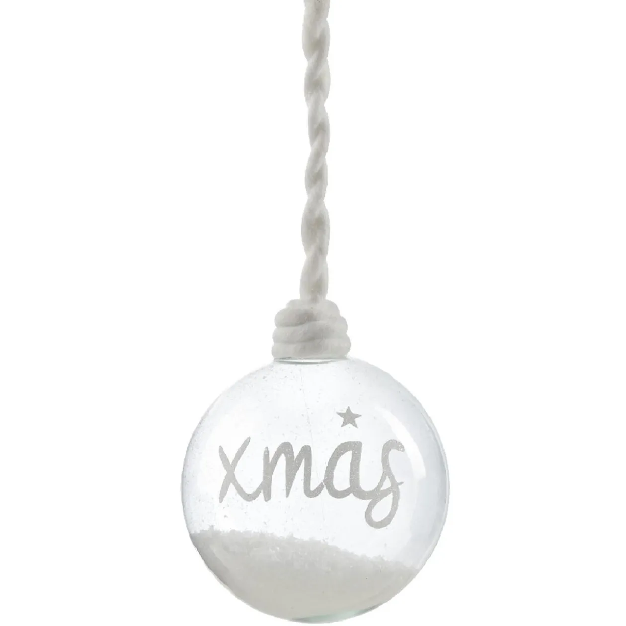 Boule de Noël en verre à suspendre