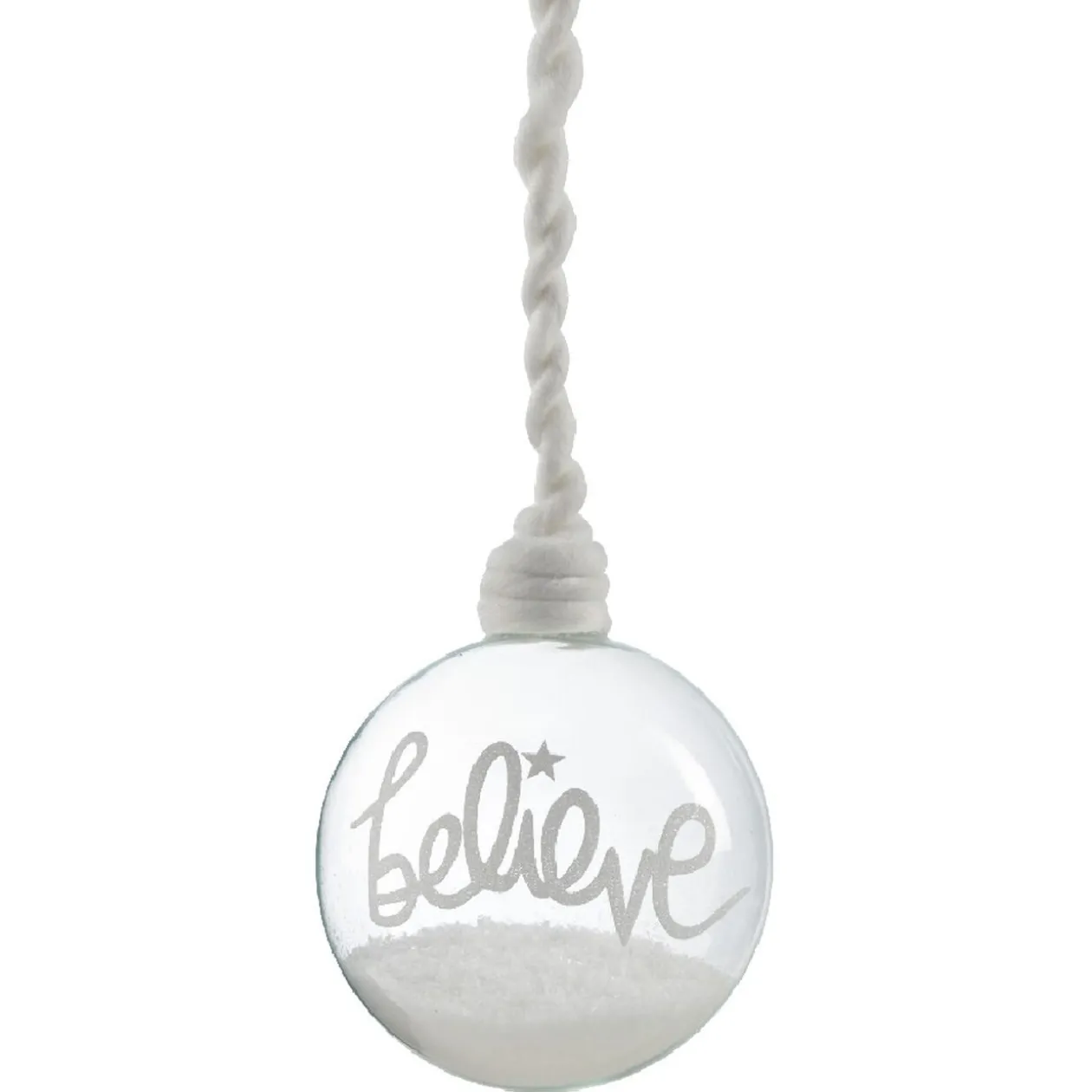 Boule de Noël en verre à suspendre