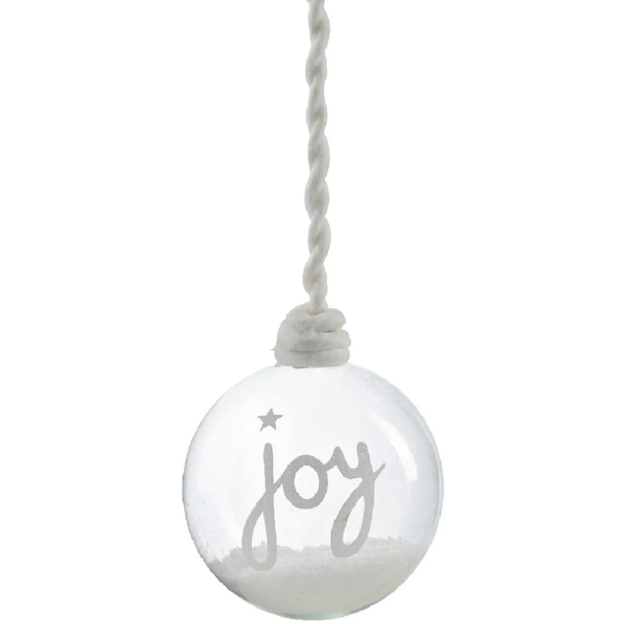 Boule de Noël en verre à suspendre