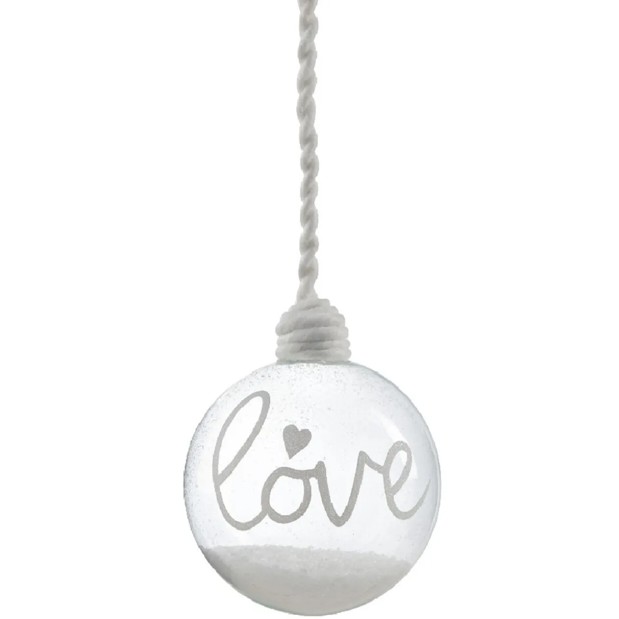 Boule de Noël en verre à suspendre