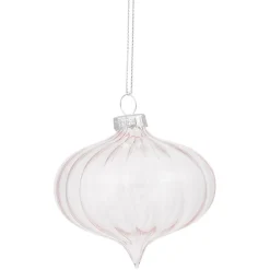 Boule de Noël en verre à suspendre