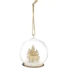 Boule de Noël en verre intérieur paysage