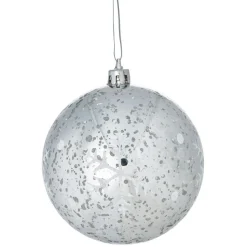 Boule de Noël flocon de neigeà suspendre