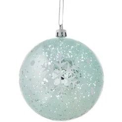 Boule de Noël flocon de neigeà suspendre