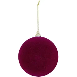 Boule de Noël floqué velours