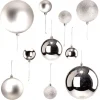 Boule de Noël gris argenté x15