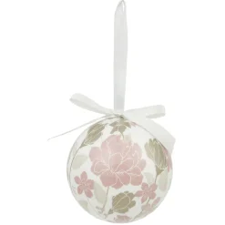 Boule de Noël motif et inscription Merry Christmas Ø8 cm