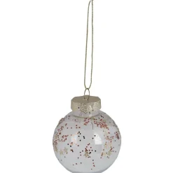 Boule de Noël motif étoile dorée