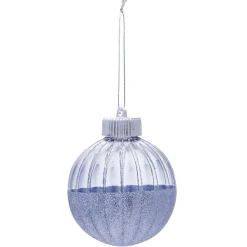 Boule de Noël paillettée en plastique