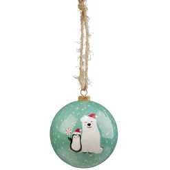 Boule de Noël papier design Tradition Ø8cm