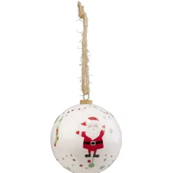 Boule de Noël papier design Tradition Ø8cm