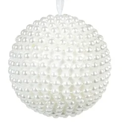 Boule de Noël perle blanche