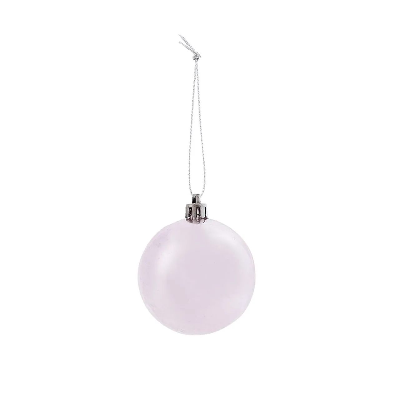 Boule de Noël rose et dorée x10