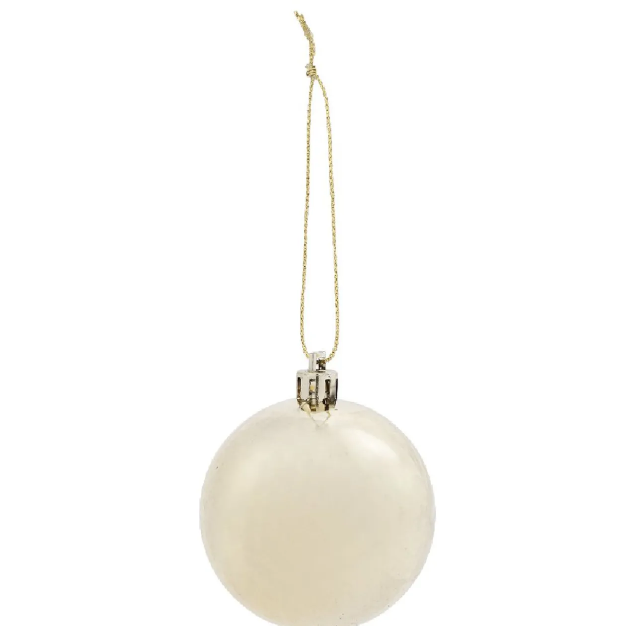 Boule de Noël rose et dorée x10