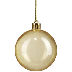 Boule de Noël rose et dorée x32