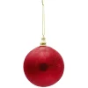 Boule de Noël rouge Ø10 cm