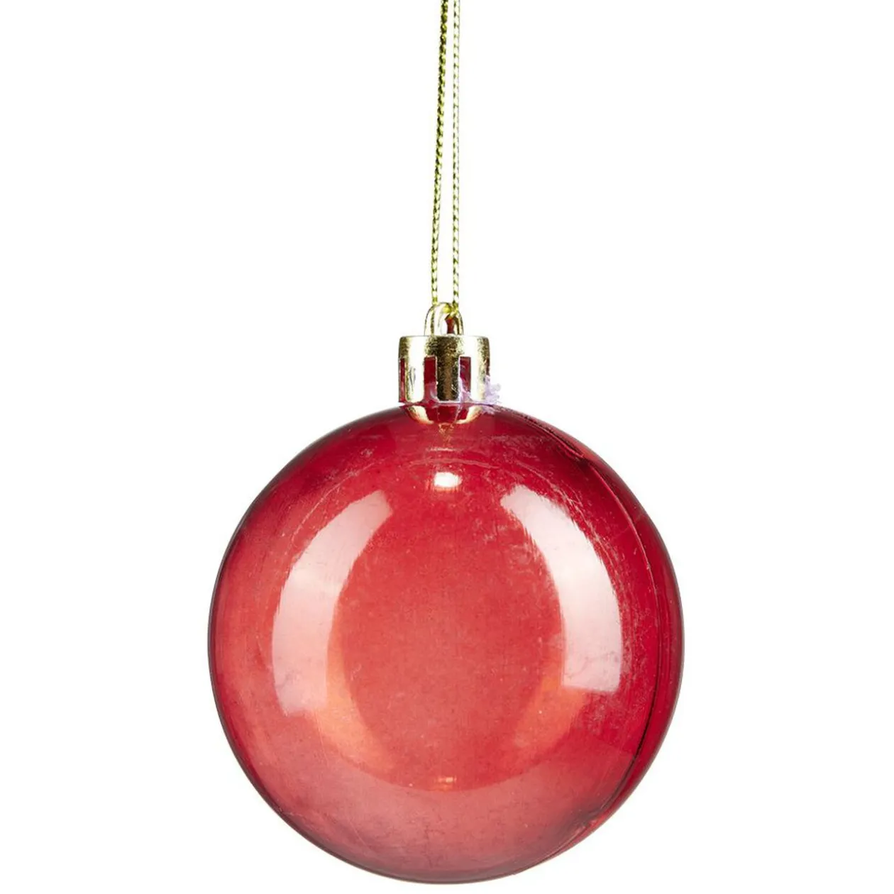 Boule de Noël rouge et blanche x32