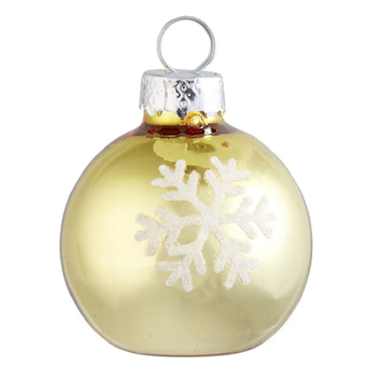 Boule de Noël rouge et doré porte-nom x4