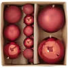 Boule de Noël rouge x15