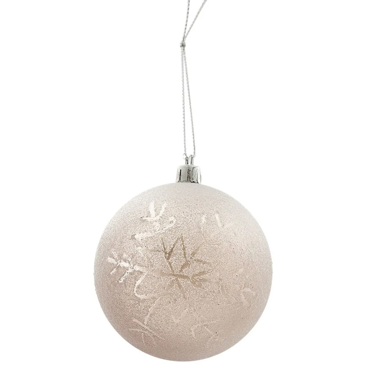 Boule de Noël transparente à paillettes