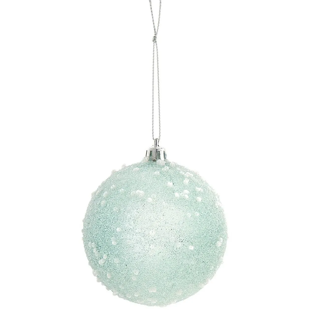 Boule de Noël transparente à paillettes