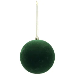 Boule de Noël velours uni Ø10 cm