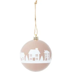 Boule de Noël village Ø8cm