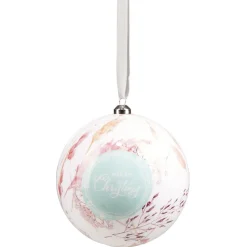 Boule de Noël XL design floral Ø12cm