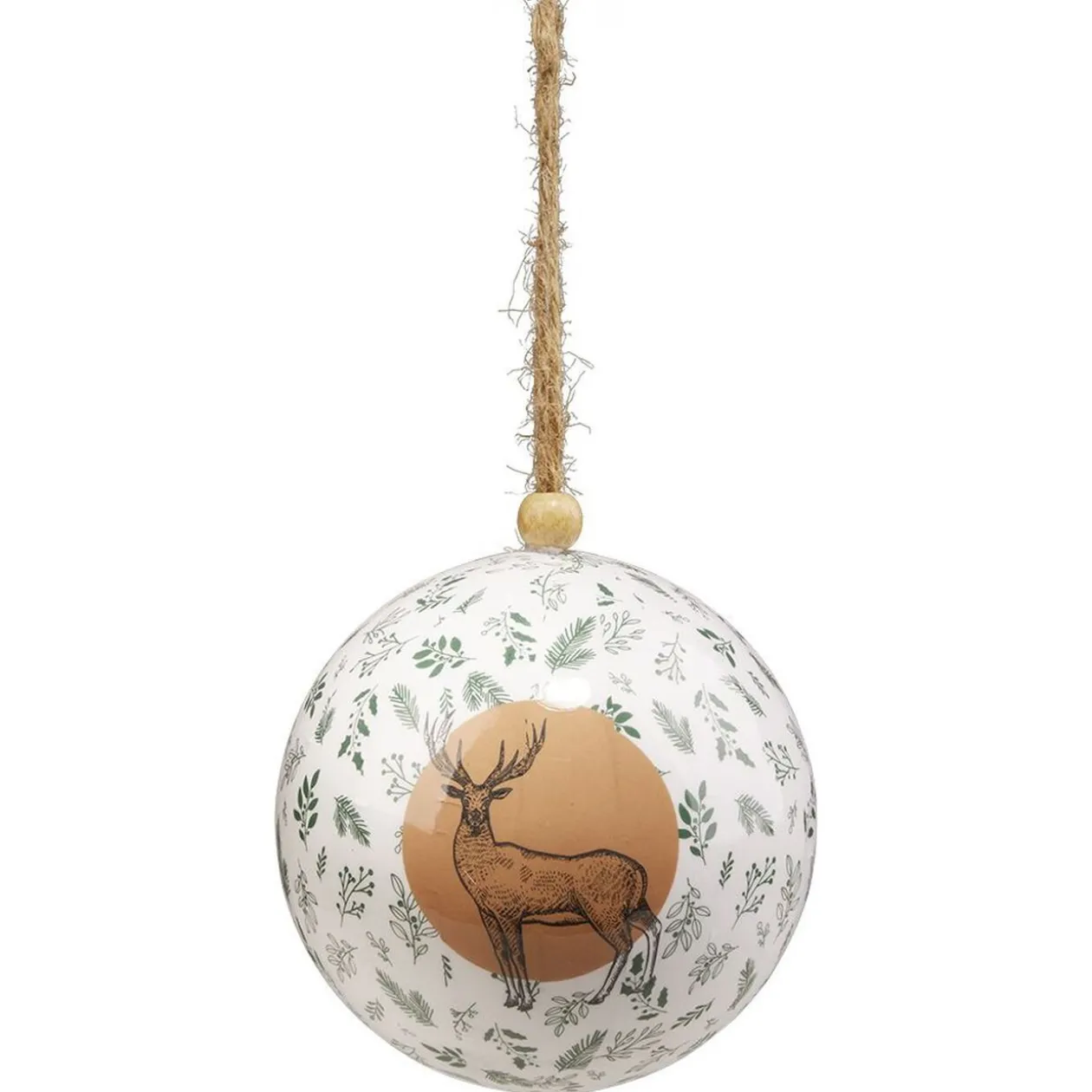 Boule de Noël XL design forêt Ø12cm