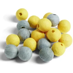 Boule papier x100 doré et argenté