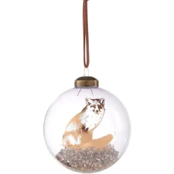 Boule transparent effet paillette