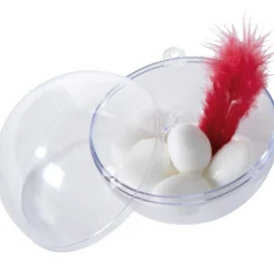 Boule transparente pour dragées x3
