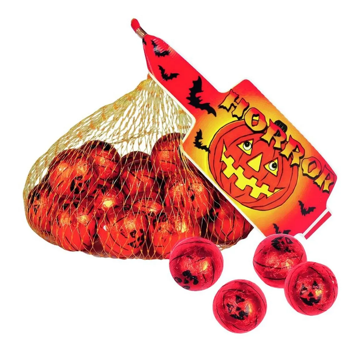 Boules chocolat Halloween citrouille 100gr