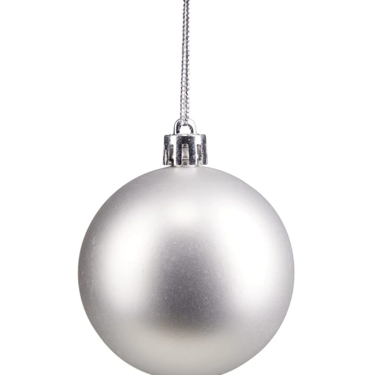 Boules de Noël argentées Ø4-5-6 cm x20