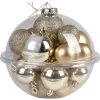 Boules de Noël dorées Ø4-5-6 cm x20