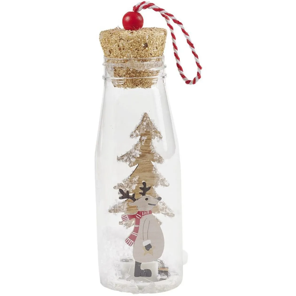 Bouteille lumineuse à suspendre