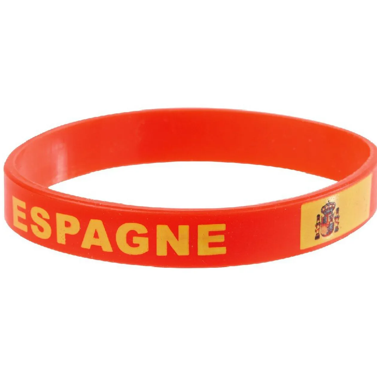 Bracelet silicone coloré du supporter