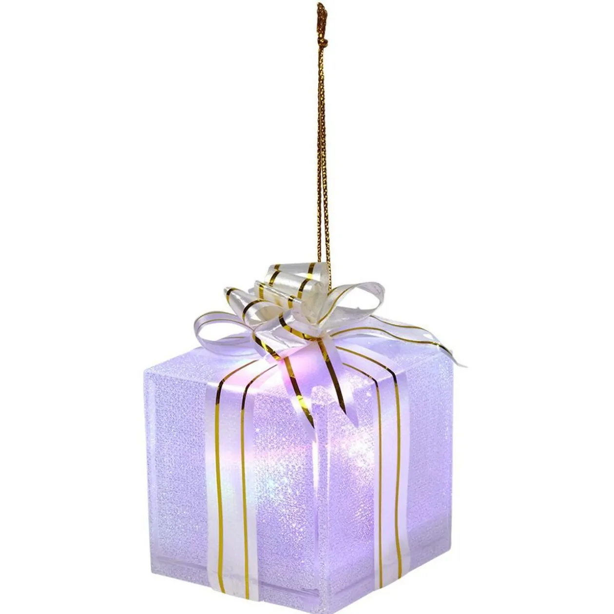 Cadeau de Noël lumineux à suspendre