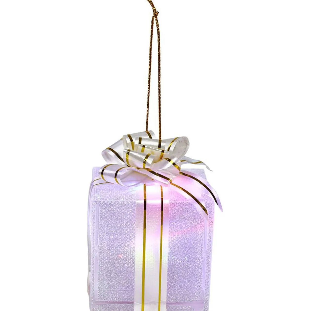 Cadeau de Noël lumineux à suspendre