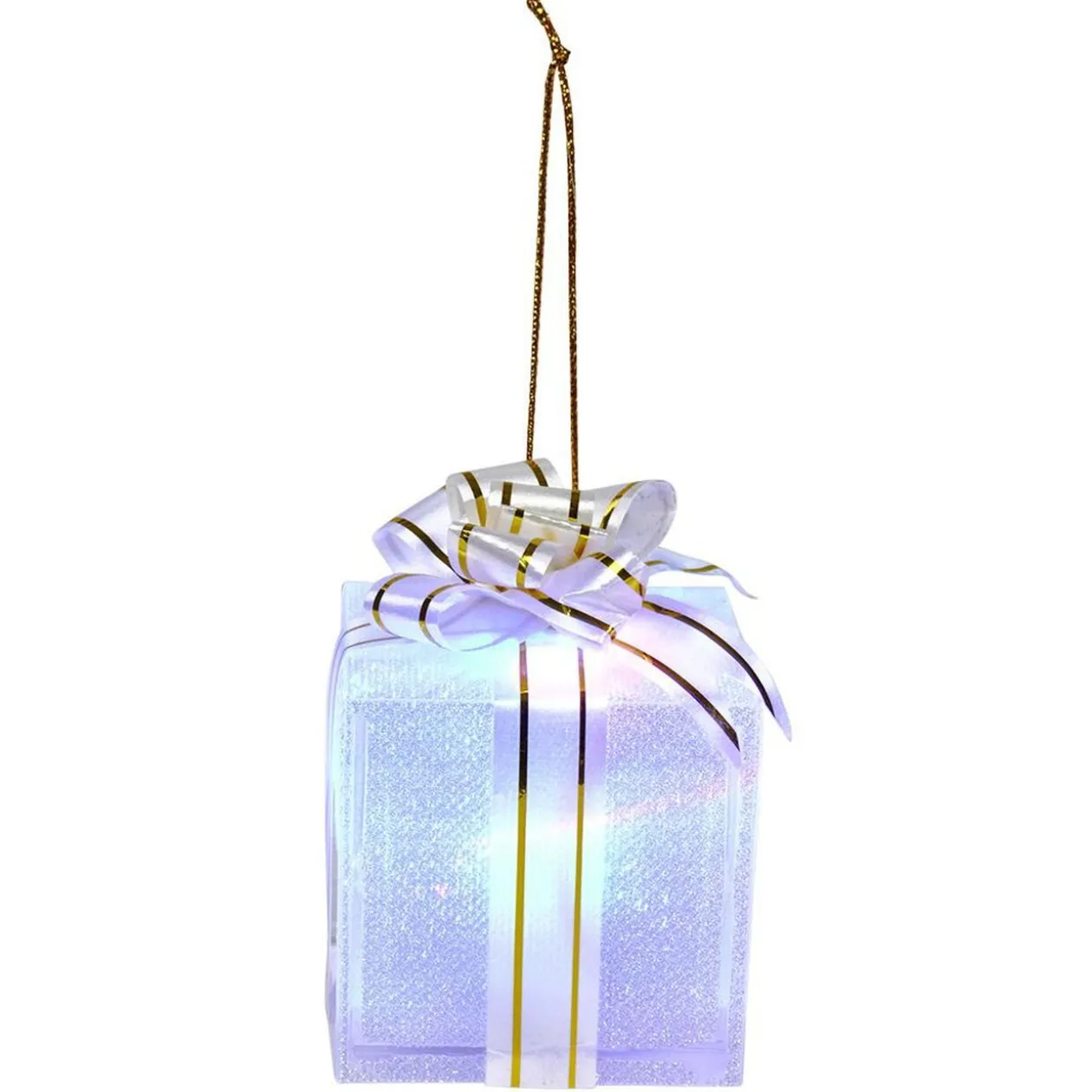 Cadeau de Noël lumineux à suspendre