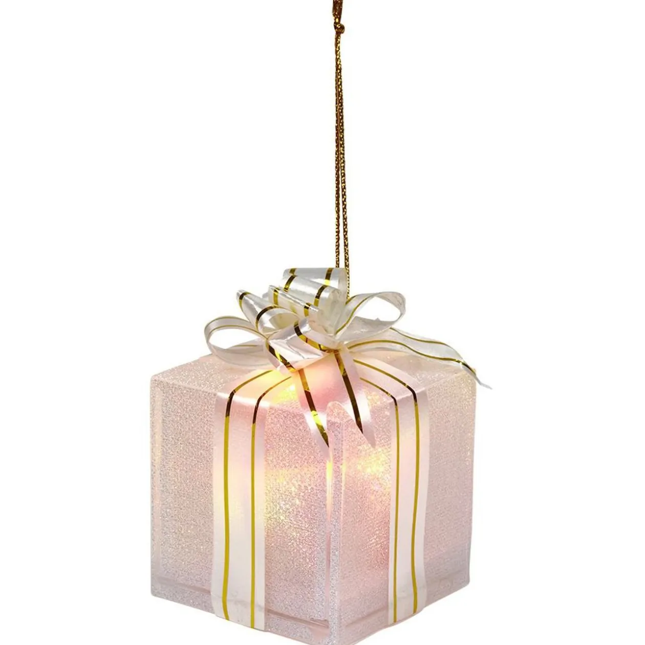 Cadeau de Noël lumineux à suspendre